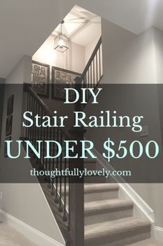 Banister Remodel, Indoor Stair Railing, Stairs Makeover Design, Stairs Diy, Diy Stairs Makeover, Stair Railing Makeover, Diy Stair Railing, Stairs Makeover Ideas, Indoor Railing