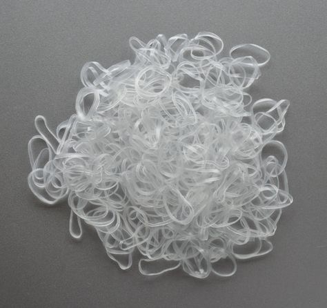 400 Small clear rubber bands - put on sewing bobbins and thread spools Black Hair Elastics, Small Braids, Braids With Beads, Elastic Rope, Hair Beads, Elastic Hair Bands, Hair Elastics, Rubber Band, Ponytail Holders