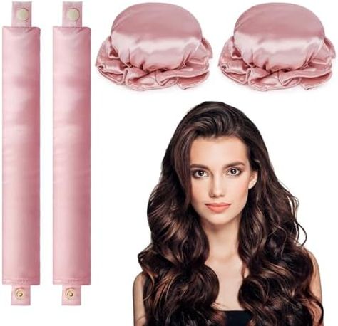 LOPHE Heatless Hair Curler, 4Pcs Satin Heatless Curls Set, No Heat Hair Curling Rod with Soft Satin Hair Curling Caps for Sleeping Overnight, Lazy Curlers DIY Hair Styling Tools for Women Girls Check more at https://uk.productsoffer.in/lophe-heatless-hair-curler-4pcs-satin-heatless-curls-set-no-heat-hair-curling-rod-with-soft-satin-hair-curling-caps-for-sleeping-overnight-lazy-curlers-diy-hair-styling-tools-for-women-girls/ Satin Heatless Curls, No Heat Hair, Heatless Hair, Heatless Hair Curlers, No Heat Hairstyles, Tools For Women, Hair Curling, Hair Styling Tools, Heatless Hairstyles