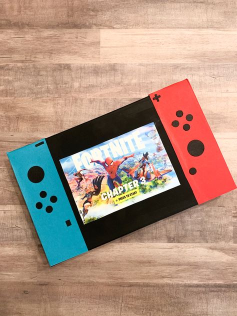 Valentines Experiments, Nintendo Switch Valentine Box Ideas, Nintendo Valentines Boxes, Switch Valentines Boxes, Nintendo Switch Valentines Boxes, Video Game Valentines Boxes, Valentine's Boxes, Cute Valentine Ideas, Diy Valentines Box