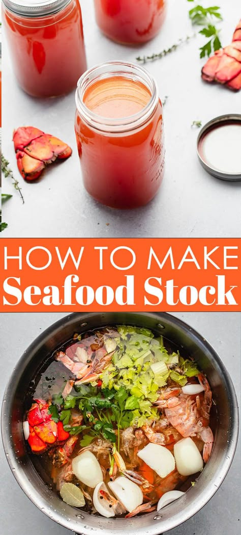 Fish Stock Recipe, Italian Seafood Stew, Slow Cooker Bone Broth, Seafood Stock, Stock Recipes, Bone Broth Recipe, Seafood Paella, Yum Recipes, Seafood Stew