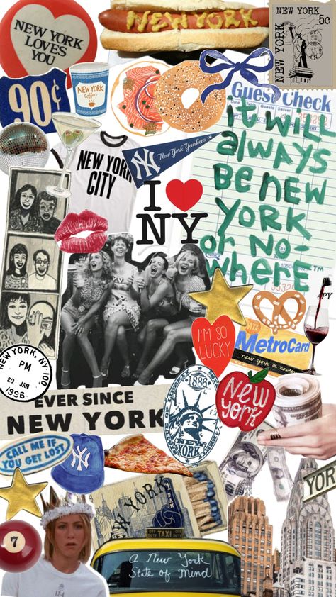 Computer Background Collage, Background Collage, New York Coffee, Computer Background, New York Wallpaper, Travel Journal Scrapbook, Scrapbook Printing, Collage Art Projects, Collage Poster