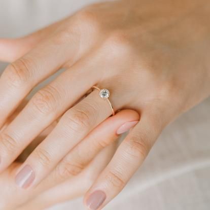 Wishing Well Ring, Round Diamond | Melanie Casey Fine Jewelry Simple Engagement, Ring Rosegold, Simple Engagement Rings, Wedding Rings Rose Gold, Morganite Engagement, Morganite Engagement Ring, Rose Gold Engagement, Gold Wedding Rings, Rings Simple