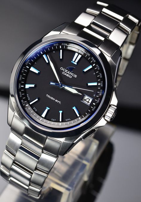 Casio Oceanus, Cheap Watches For Men, Mens Watches Affordable, Stylish Watches Men, Trendy Watches, Premium Watches, Tshirt Design Men, Expensive Watches, Gold Watch Men