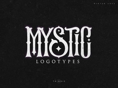 Typographie Logo, Mystic Logo, Alfabet Font, Fantasy Logo, Business Fonts, Inspiration Logo Design, Yennefer Of Vengerberg, Logo Luxury, Aesthetic Fonts