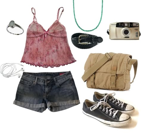 H2o Inspired Outfits, Grunge Summer Fits, Camping Outfits Aesthetic, H20 Outfits, Camping Outfit, 2000s Fashion Outfits, Swaggy Outfits, Oui Oui, Dream Style