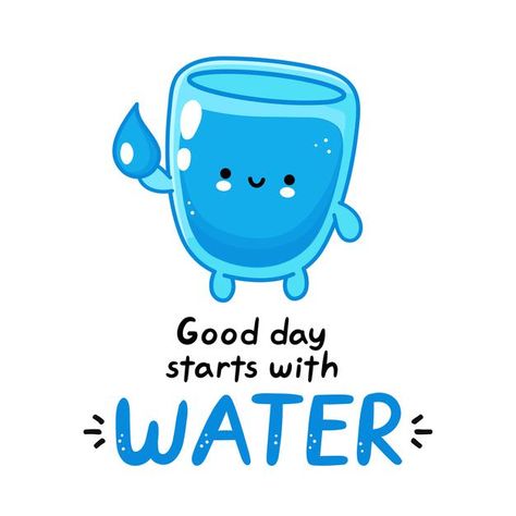 Drinking Water Illustration, Drink Water Motivation, Water Drinking Challenge, Water Yourself, Drink Your Water, Water For Health, Water Testing, Water Quotes, Water Reminder