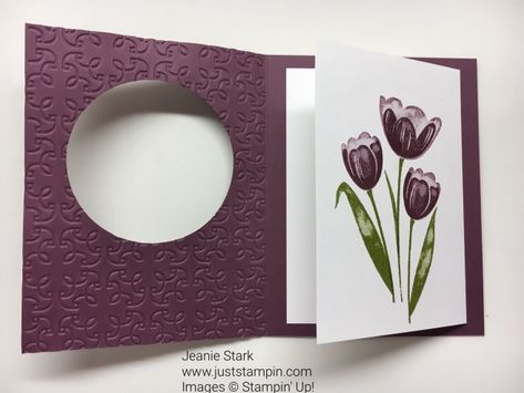 Tulips Card, Fancy Fold Card Tutorials, Pick 3, Fold Cards, Fancy Fold Cards, Stamping Up Cards, Card Making Techniques, Fun Fold Cards, Tic Tac Toe