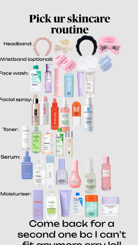 Pick ur skincare routine (I’m gonna do the second one now but there’s not going to be a lot of stuff on it) Mario Badescu Moisturizer, Clinique Toner, Cheap Skin Care Routine, Teen Skincare Routine, Teen Skincare, Skincare Order, Cheap Skin Care Products, Sephora Skin Care, Skin Care Collection