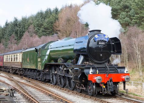 The Flying Scotsman Train, The Flying Scotsman, Flying Scotsman Steam Locomotive, London Train, London In June, Steam Trains Photography, Steam Trains Uk, Old Steam Train, Flying Scotsman