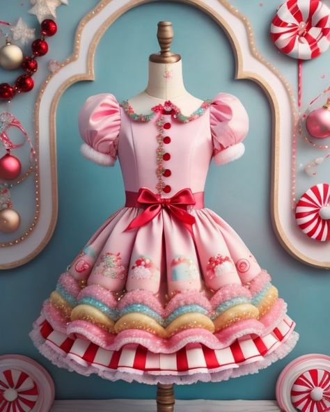 Candy Inspired Outfits, Candy Outfit, Summer Frocks, Candy Clothes, Candy Costumes, Making Fabric Flowers, Candy Theme, Adventure Time Art, Ballet Dress