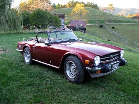 A wonderful, brawny, gorgeous British sports car that's powerful and spirited, an original TR6 in excellent, low-mile condition can be had for as little as $15,000. Powered by a 150-hp 2.5-liter six-cylinder engine, it had major torque. TR6s are easy to maintain and look terrific, and parts are readily available, making them an excellent first collector-car choice.   - PopularMechanics.com Triumph Motor, Triumph Sports, Triumph Tr3, Triumph Cars, Triumph Tr6, British Car, New Sports Cars, British Sports, British Sports Cars