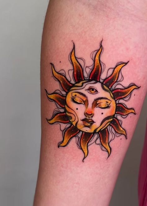 Sun Face Tattoo, Egypt Tattoo, Sun Tattoos, Human Canvas, Sun Face, Sun Tattoo, Tattoo Art Drawings, Time Tattoos, Face Tattoo