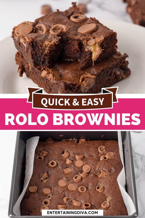 Rolo Brownies, Pineapple Dessert Recipes, Chocolate And Caramel, Jello Shot, Quick Dessert Recipes, Favorite Dessert Recipes, Party Finger Foods, Summer Dessert Recipes, Favorite Dessert