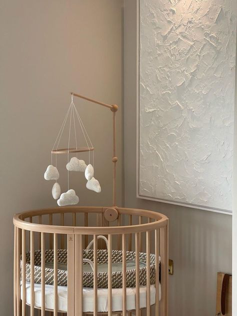 Absolutely love the styling of this nursery featuring our boucle cloud mobile. It's all about textures in a neutral space 🤍 📷 @stixandstems #edieandjoe #handmade #smallbusiness #smallbusinessowner #scandinursery #bouclemobile #babycushion #nurseryideas #neutralnursery #letthembelittle #babykeepsake #genderneutralnursery #cloudthemenursery #handmadebabygift #babymobileclouds #nurserydecor #nurseryinspo #handmadecushions #boucleclouds #bouclecloudcushions #bohonurseryideas #bohonurseryinspo ... Beige Nursery Room, Cloud Nursery Boy, Beige Nursery, Cloud Nursery, Cloud Theme, Scandi Nursery, Luxury Old Money, Clouds Nursery, Cloud Mobile