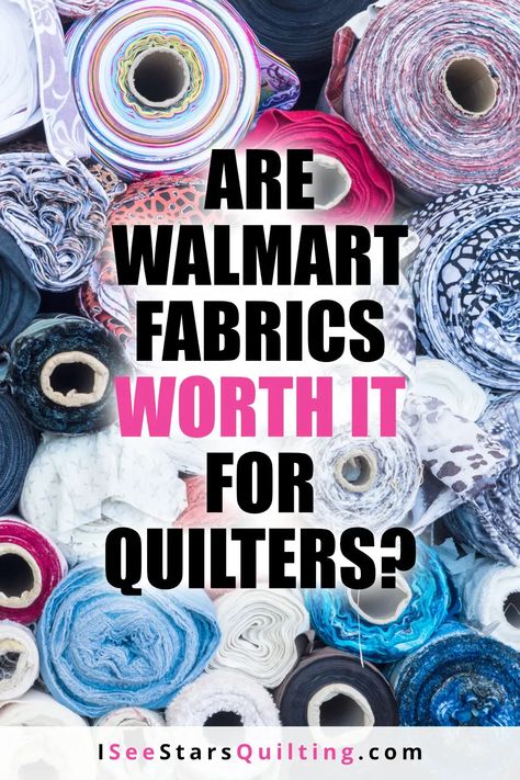 Are Walmart Fabrics Worth it when you're looking to create a high-quality quilt, or is it better to pay a little more to get the quilt shop quality fabric? Shabby Chic Quilt Patterns, Quilting Fabric Projects, Crazy Quilt Tutorials, Quilted Fabric Ornaments, A Quilting Life, Shabby Chic Quilts, I See Stars, Sew Projects, Mug Rug Patterns