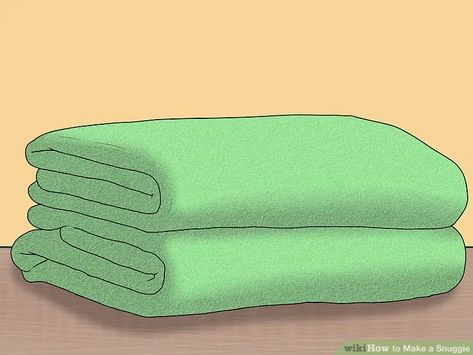 How to Make a Snuggie: 15 Steps (with Pictures) - wikiHow How To Make A Snuggie Blanket, Diy Snuggie Pattern, Snuggie Diy, Diy Snuggie, Fleece Sewing, Snuggie Blanket, Fleece Sewing Projects, Fleece Projects, Sewing Pins