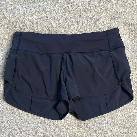 Size 4 Speed Up Low-Rise Lined Shorts 2.5”, Color- True Navy Lululemon Speed Up Shorts Outfit, Lululemon Shorts Outfit, Fame Clothes, Comfy School Outfits, Speed Up Shorts, Lulu Shorts, Lululemon Speed Up Shorts, Cute Pajama Sets, Lazy Day Outfits