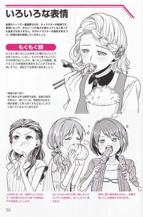 Eating Face Expression, Eating Expression Drawing, Eating Pose Reference, Eating Poses, Eating Pose, Drawing Eating, Manga Food, Draw Food, Food Reference