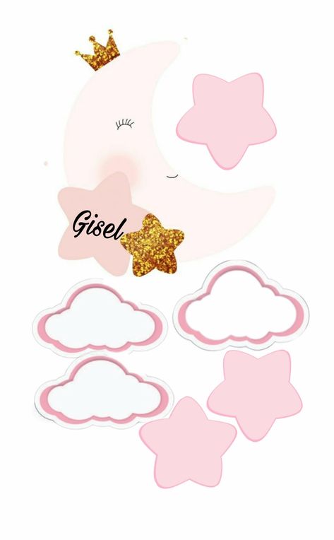 Angel Theme, How To Make Cake, Cake Topper, Cake Toppers, Moon, Cake, Quick Saves