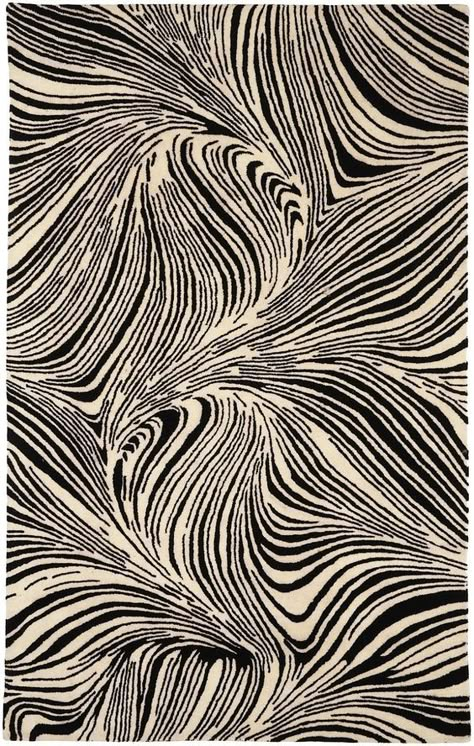 Black And White Pattern, Black Rug, Op Art, Contemporary Area Rugs, Graphic Patterns, Textile Patterns, Surface Pattern, Linocut, Wall Collage