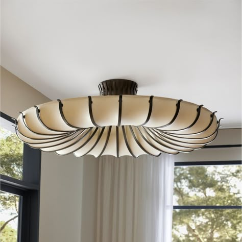 Chambers Flush Mount Vestibule Lighting, Illusion Of Depth, Willow Grove, Fulton Street, Visual Illusion, Kitchen Island With Seating, Arteriors Home, Flush Light, Semi Flush Lighting