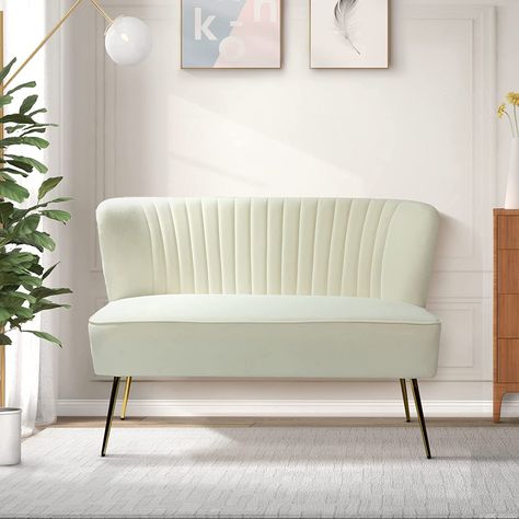 white, sofa, love seat, armless, couch, comfortable Wooden Leg Sofa, White Loveseat, Small Loveseat, Tufted Loveseat, Velvet Loveseat, Couch And Loveseat, Upholstered Accent Chairs, Armless Loveseat, Armless Sofa