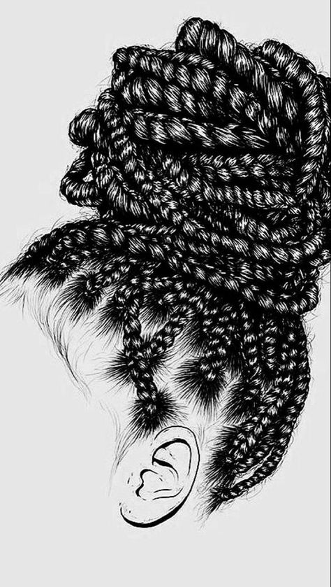 Nature Drawings, Natural Hair Art, Afrique Art, Hair Sketch, Wallpapers Android, Black Art Painting, Wallpaper Android, Black Artwork, Nature Drawing