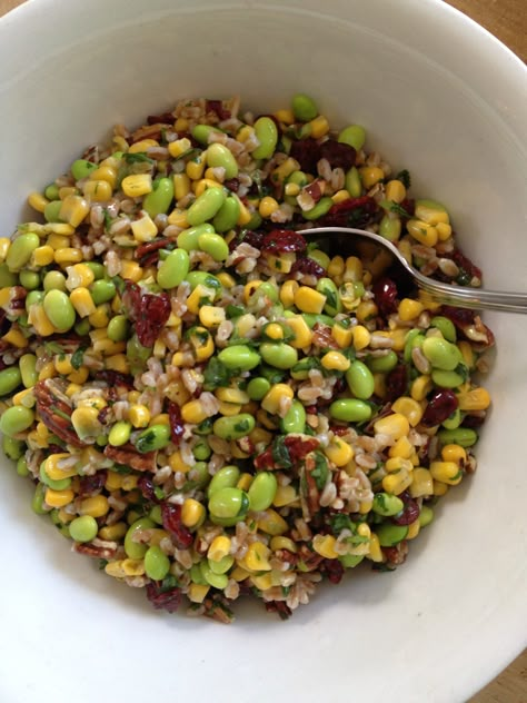 Farro Recipes, Gluten Free Salads, Farro Salad, Cook Dinner, Grain Salad, Wheat Berries, Corn Salad, Corn Salads, Lazy Days