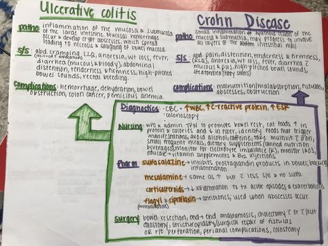 Ulcerative colitis. Crohn’s disease. Nursing. Nursing school. Nursing student. Education. Np School, Nursing School Scholarships, Nurses Station, Best Nursing Schools, Pharmacy School, Nursing Mnemonics, Nurse Study Notes, Nursing Programs, Nursing School Survival