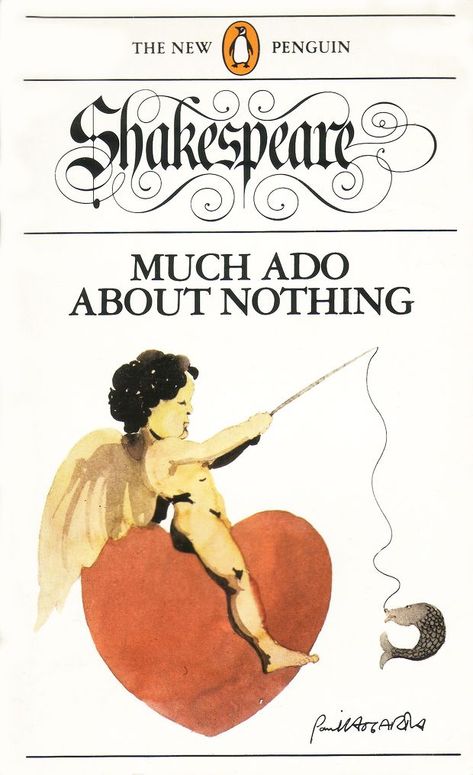 Much Ado About Nothing, Penguin Books Covers, Play Poster, Penguin Book, Card Book, Library Card, Penguin Books, Book Cover Art, Classic Books