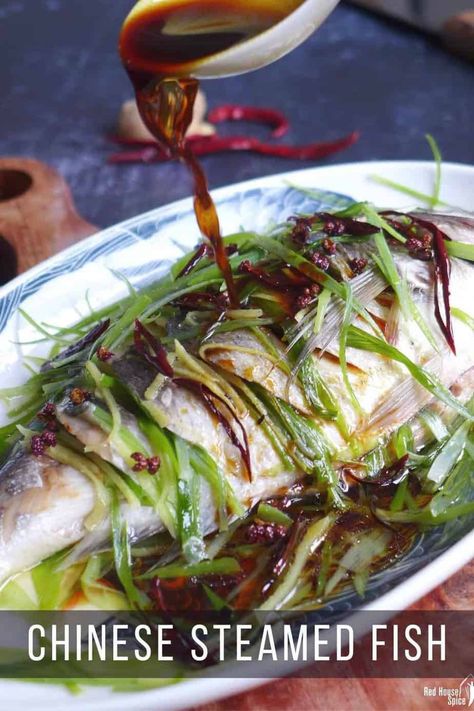 Chinese Steamed Fish, Steamed Fish Recipes, Grouper Fish, Gluten Free Chili, Steamed Fish, Chinese Dishes, Chinese Cooking, Oyster Sauce, Fish Fillet