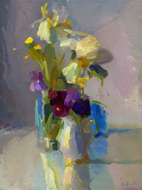 Amy Brnger, Still Life Oil Painting, Abstract Flower Painting, Art Still Life, Still Life Paintings, Life Paintings, Still Life Art, Flower Paintings, Still Lifes