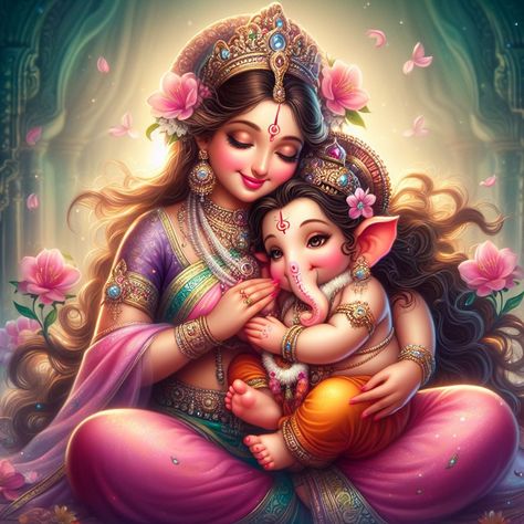 Ganesha And Parvati, Happy Ganesh Chaturthi Images, Baby Ganesha, Ganesh Chaturthi Images, Ganesh Photo, Happy Ganesh, Ganesh Images, Happy Ganesh Chaturthi, Ganesha Pictures