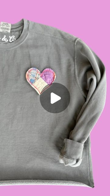 hey! i’m karen! | chainstitch embroidery on Instagram: "They’re LIVE! 💕 Each quilted heart patch is one of so the early bird gets the… quilted heart? Pick your shirt color and your patch and you’ve got your very own creation. Linked in stories!" Quilt Heart, Quilted Sweatshirt, Chain Stitch Embroidery, Heart Patch, Heart Patches, Early Bird, Chain Stitch, Shirt Color, Sewing Projects