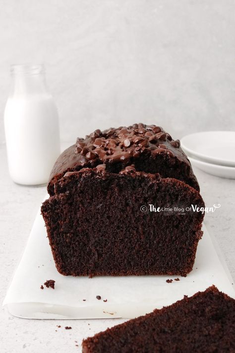 Chocolate Bread Recipe, Vegan Loaf, Chocolate Loaf, Chocolate Loaf Cake, Chocolate Pound Cake, Vegan Chocolate Cake, Loaf Recipes, Best Chocolate Cake, Dairy Free Chocolate