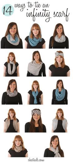 A Living Sacrifice: Ways to Wear an Infinity Scarf Ways To Tie A Scarf, Tie A Scarf, Scarf Knots, Simple Scarf, Mode Tips, Scarf Tutorial, Scarf Ideas, Ways To Wear A Scarf, Diy Scarf