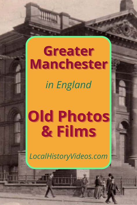 Discover old photos and other vintage images of the towns and cities in the Greater Manchester area, and see what they looked like in the olden days. England History, History Of England, Olden Days, Manchester England, Old Images, Greater Manchester, Local History, Vintage Photography, Vintage Postcards