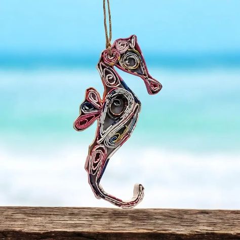 Seahorse Ornament - Recycled Paper - Faire Seahorse Ornament, Get Flexible, Wholesale Merchandise, Recycled Paper, Order Online, 4th Of July, Recycling