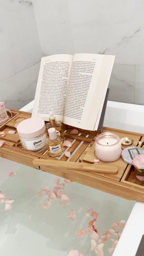 accentsology on Instagram: Create your meditation space in the bathroom. The shower is a moment of pleasure, it becomes your greatest anti-stress ally and you get to… Candles Wine, Bathtub Storage, Bathtub Pillow, Bath Rack, Bathtub Caddy, Bad Accessoires, Bamboo Bar, Bathtub Tray, Support Ipad