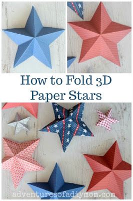 Star Paper Craft, Folded Paper Stars, 3d Paper Star, Diy Star, Learn Crafts, Diy Stationery, 3d Paper Crafts, Paper Crafts Origami, Paper Stars