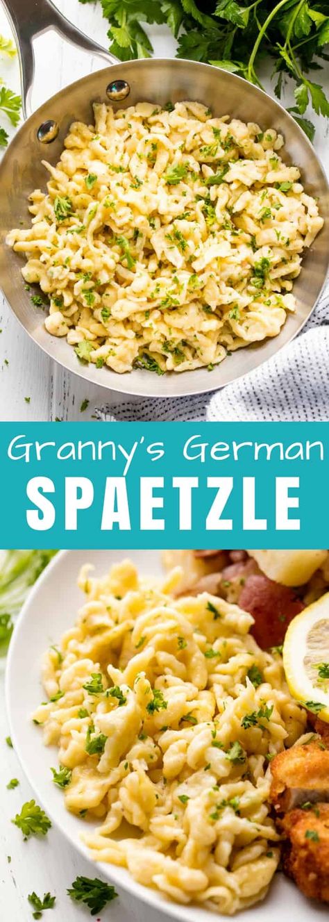 German Spaetzle, Spaetzle Maker, Spaetzle Recipe, German Food Authentic, Salad Pasta, Amish Recipes, European Food, German Food, Top Recipes