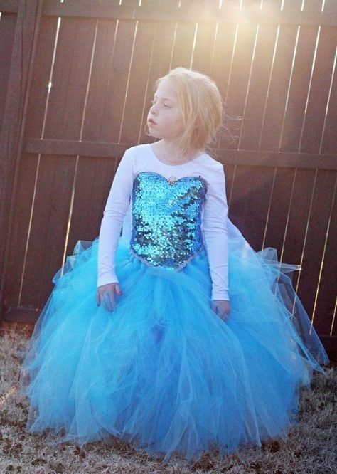 Elsa Tutu, Anna Costume, Costume Tutu, Frozen Themed Birthday Party, Elsa Costume, Frozen Costume, Elsa Dress, Halloween 2014, Costume Diy