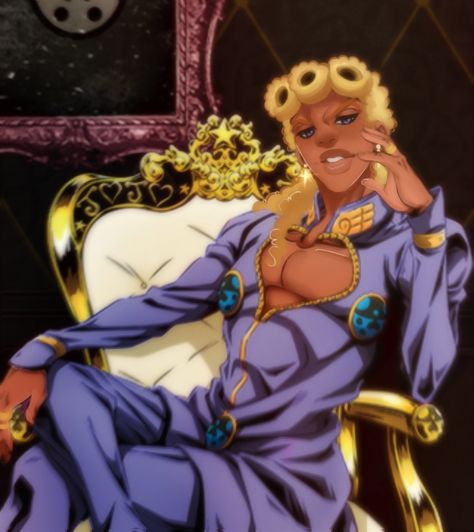 Black Giorno, Drawing Edits, Poc Pfp, Blk Art, Blasian Edits, Poc Anime, Blk Edits, Poc Edits, Black Edits