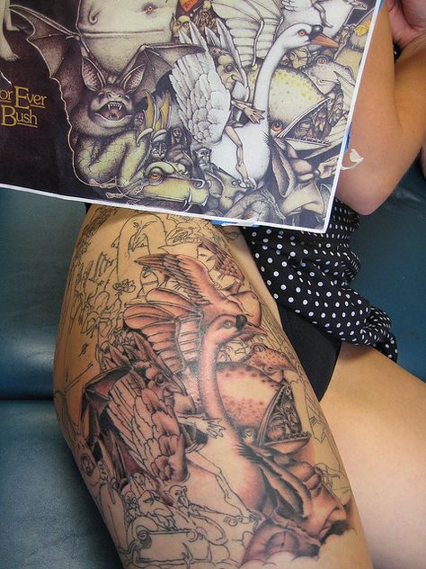 kate bush album cover tattoo by shannon archuleta. Kate Bush Tattoo, Kate Bush Albums, Bush Tattoo, Kate Bush, Antique Illustration, Music Album Cover, Interesting Faces, Pretty Tattoos, Body Mods