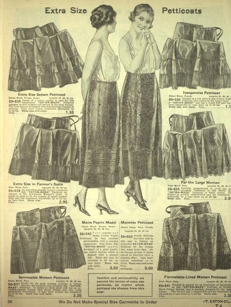 Petticoats, Fall/Winter 1920-21, Canadian Historical Fashion, Internet Archive, Pretty Pictures, Fall And Winter, The Borrowers, Fall Winter, Lingerie, History, Movie Posters