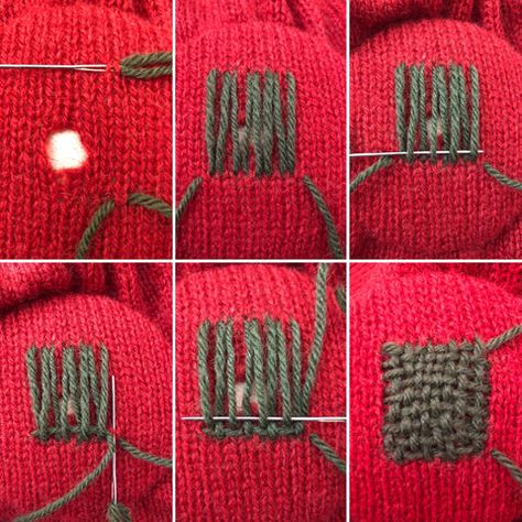 What the heck is darning? – wrenbirdarts Mending Stitches, Visible Mending Stitches, Sashiko Mending, Mending Clothes, Make Do And Mend, Knit Stitches, Upcycled Clothes, Visible Mending, What The Heck