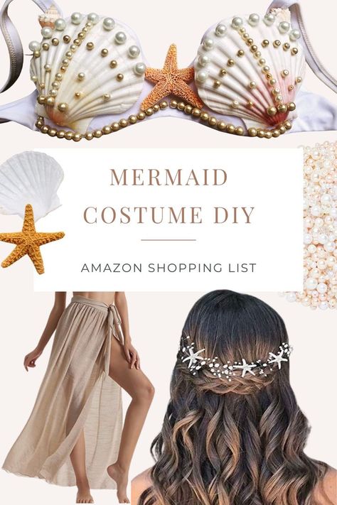 Mermaid Top Diy, Mermaid Bra Diy, Mermaid Bra Top, Mermaid Halloween Costume, Seashell Bra, Mermaid Costume Diy, Mermaid Halloween Costumes, Diy Mermaid, Mermaid Bra