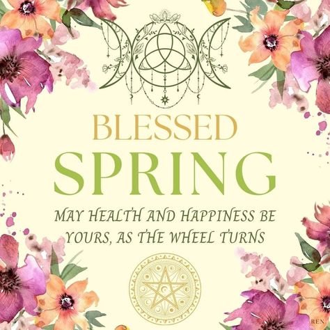 Happy Spring Equinox Quotes, Ostara Blessings, Blessed Ostara, Happy Ostara, Sabbath Blessings, Magic Moon, Oh My Goddess, Easter Wallpaper, Spring Equinox