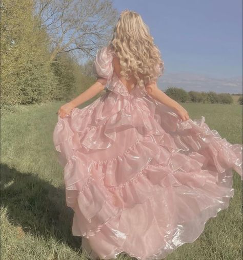 Princess Core Aesthetic, Princess Cottagecore, Matching Prom, Cottagecore Princess, Pink Princess Aesthetic, Princesscore Aesthetic, Pink Cottagecore, Princess Life, Pink Princess Dress